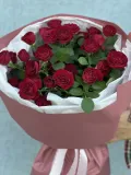 "Красные кустовые розы" – Фото 3