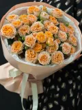 "Букет из кустовых пионовидных роз Тесса" – Фото 0