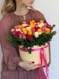"Коробочка из 51 розы Сад из роз" – Фото 0