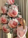 "Набор воздушных фольгированных шаров Фонтан из 15 роз " – Фото 1