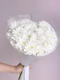 "Воздушный букет белая кустовая хризантема" – Фото 2