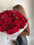 "«чувства❤️» Букет из красной розы 51шт" – Фото 2