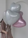 "Связка шаров Pink-silver" – Фото 1