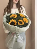 "Букет солнечных подсолнухов " – Фото 3