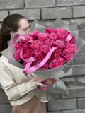 "25 пионовидных роз Кантри Блюз " – Фото 3