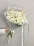 "Букет из кустовой хризантемы «Нежное облако»" – Фото 4