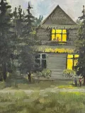 "Картина «Гулять хочется, да холодно». Холст / масло / 90*70" – Фото 1