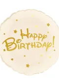 "Шар «Happy birthday” (золотые звезды)" – Фото 1