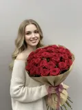 "«Любимой» моно букет 31 роза" – Фото 1