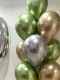 "Набор фольгированных и хромированных шаров для юбилея" – Фото 2