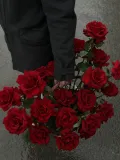 "Французские розы красные большой букет" – Фото 7