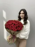 "«Любимой» моно букет 31 роза" – Фото 0