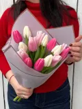 "Весенний букет из 15 тюльпанов микс" – Фото 2