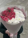 "Букет из кустовой розы и хризантемы" – Фото 1