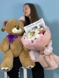 "Букет и Мишка " – Фото 3