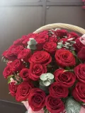 ""Романтика в корзине" 🌹🎀 композиция 101 Роза" – Фото 2