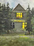 "Картина «Гулять хочется, да холодно». Холст / масло / 90*70" – Фото 4