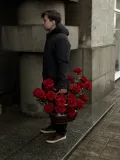"Французские розы красные большой букет" – Фото 5