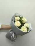 "Букет из белых роз 5шт" – Фото 0