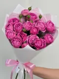 "Мисти Баблз 💔 пионовидная кустовая роза, 50 см" – Фото 2