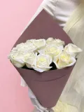 "Букет из белых  роз в шоколадной упаковке" – Фото 2