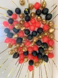 "Мини-шары гелиевые (80 шт) в коробке 70*70 см с вашей надписью" – Фото 4