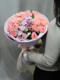 "Нежный Букет Маттиола Хризантема альстромерия роза кустовая" – Фото 0
