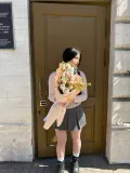 "Кустовые розы нежно розовые стильный букет" – Фото 3