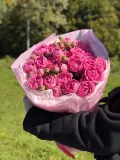 "Букет ароматных пион кустовых роз Мисти Бабблс" – Фото 3