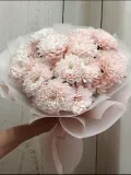 "Букет из кустовой хризантемы Персик 2" – Фото 0