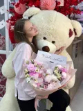 "Букет Гигант и Мишка " – Фото 0