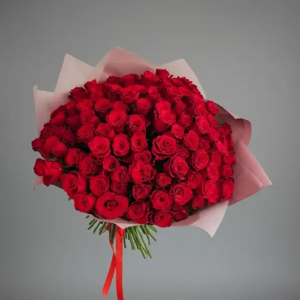 букет из 101 красной розы