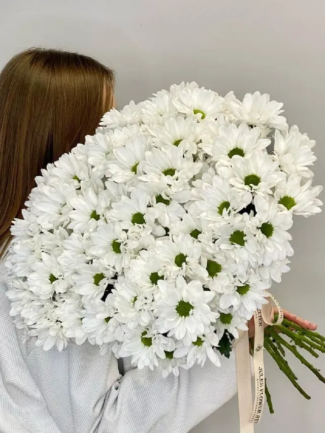 "«Smile» букет из ромашковых хризантем 15шт" – Фото 1