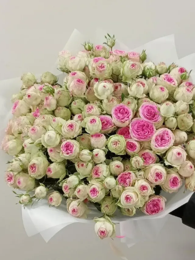 "Мега букет из 29 кустовых пионовидных роз " – Фото 4
