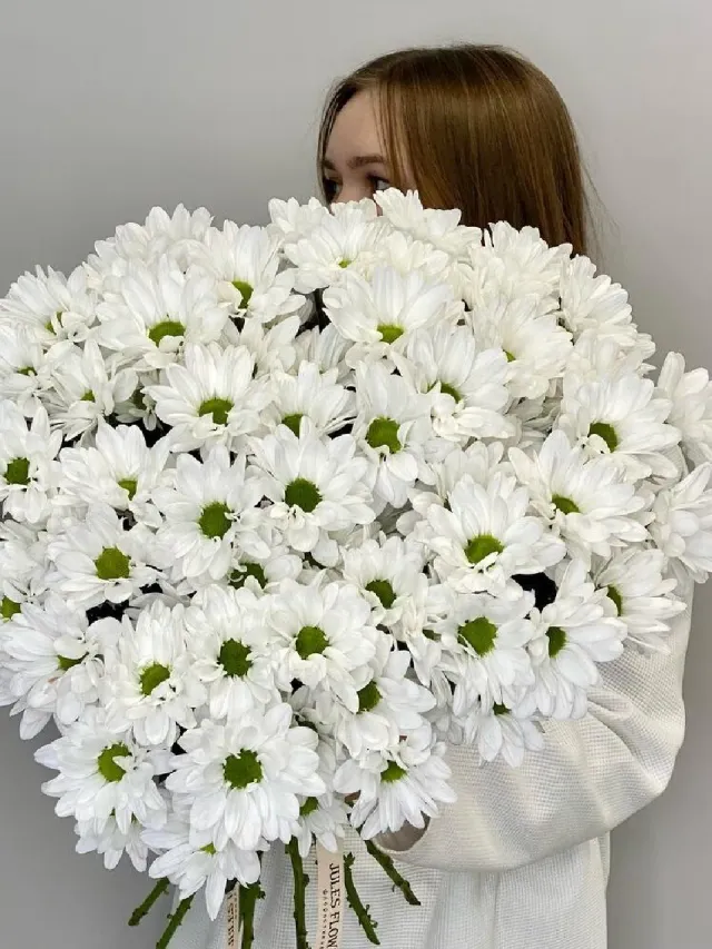 "«Smile» букет из ромашковых хризантем 15шт" – Фото 3