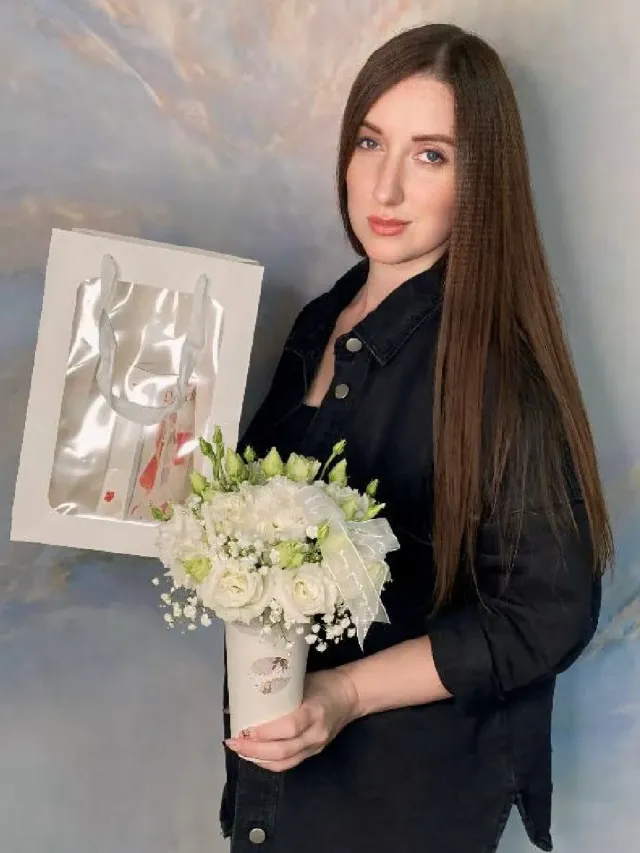 "Композиция в кофейном стакане с Raffaello в подарочном пакете" – Фото 3