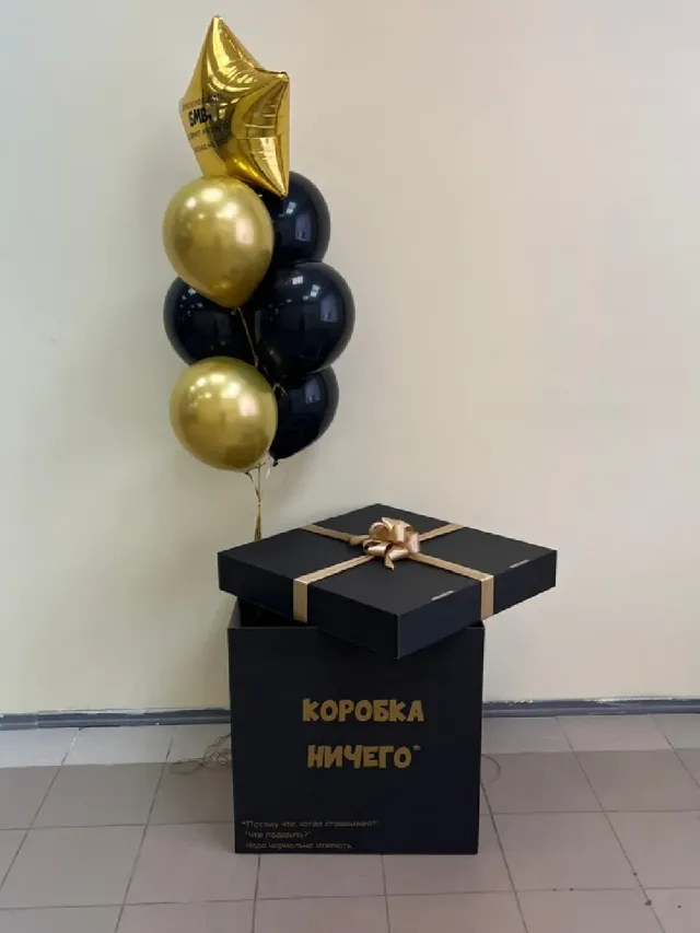 "Набор шаров с гелием № 475 - Коробка-сюрприз ( аэродизайн )" – Фото 1