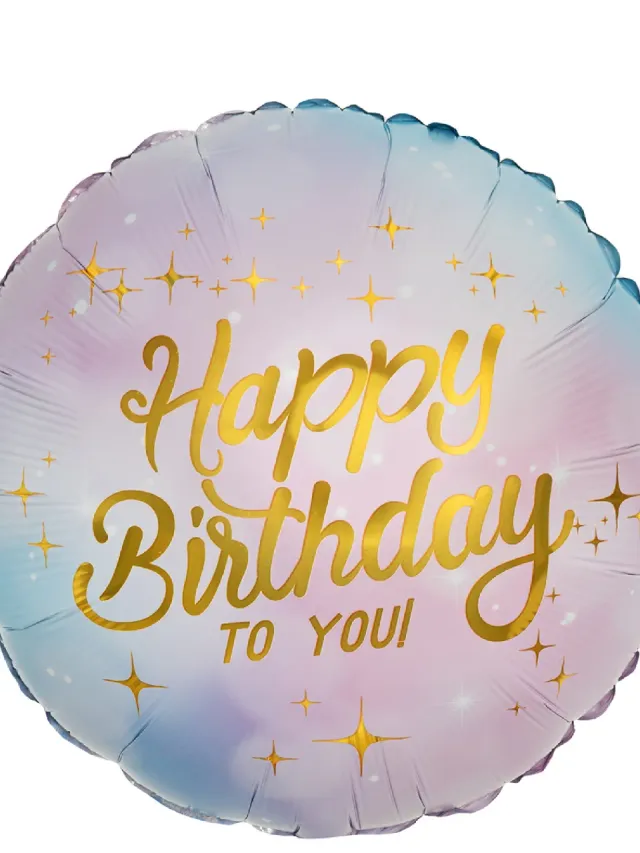 "Шар круг “Happy Birthday”" – Фото 1