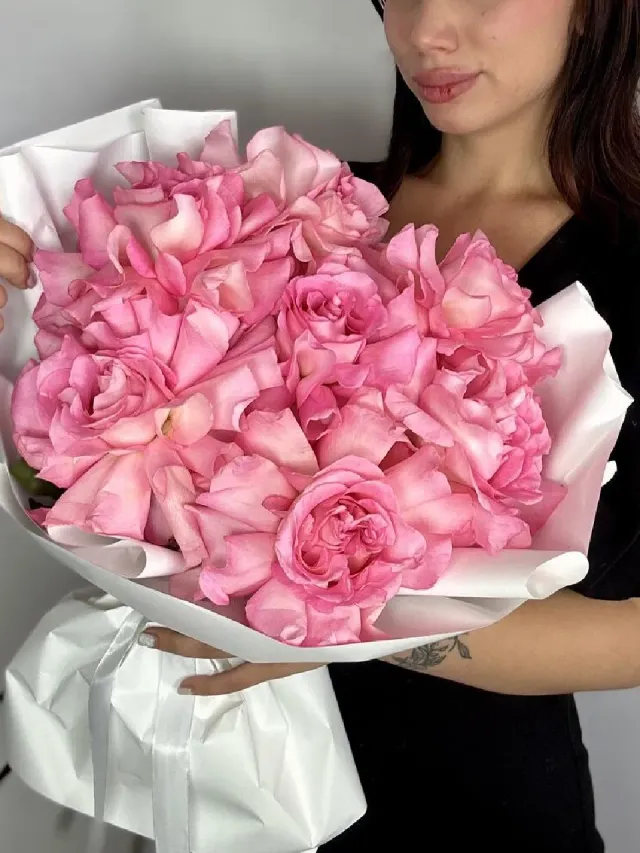 "Букет с Вау эффектом 💥💕 Французские розовые розы" – Фото 3
