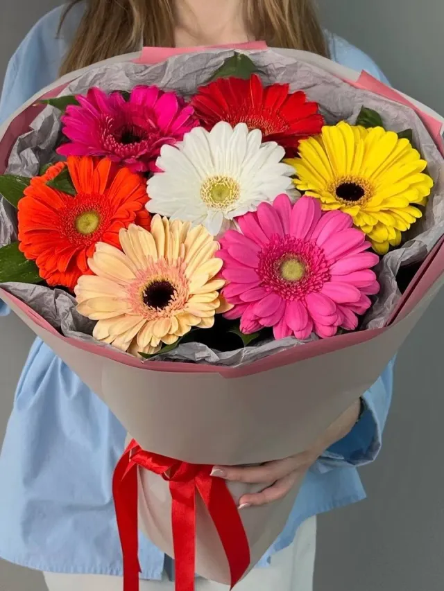 "Букет "7 гербер микс"" – Фото 1