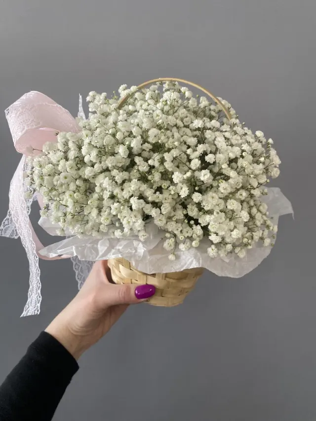 "«полянка нежности» 🌸 композиция в корзинке " – Фото 2
