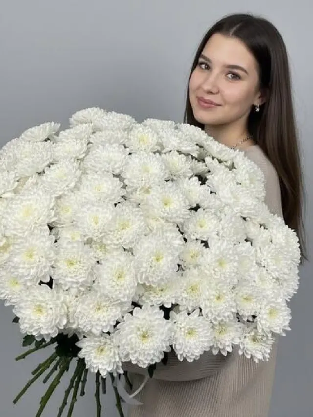 "Букет-гигант из кустовой хризантемы " – Фото 1