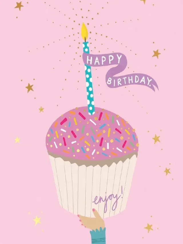 "Открытка «Happy birthday»" – Фото 1