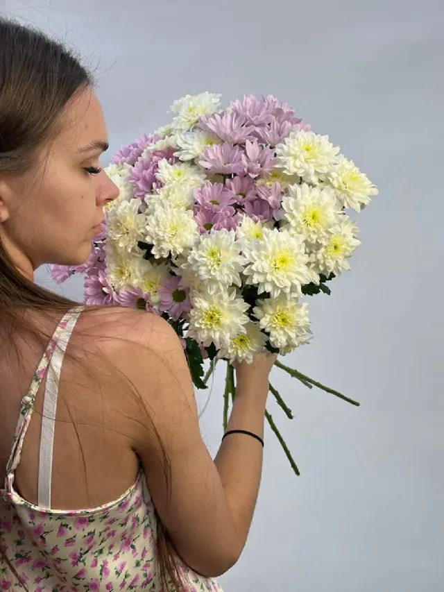 "Букет цветов 29 - Хризантемы" – Фото 3