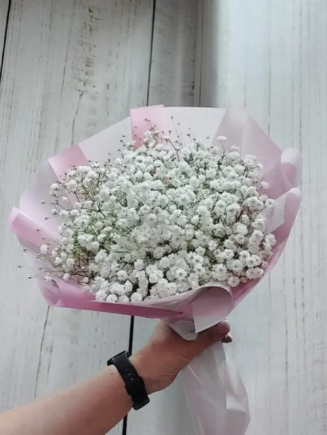 "букет из гипсофилы Воздушный поцелуй " – Фото 1