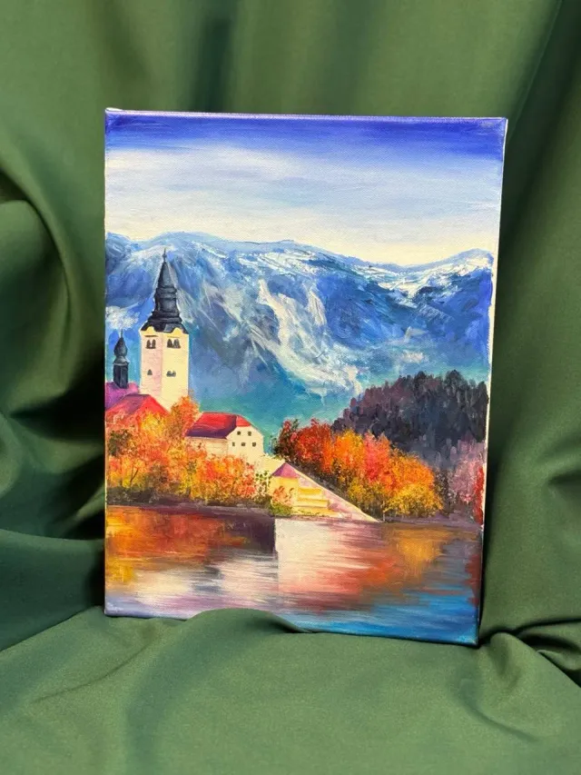 "Картина «Осенний пейзаж». 30*40 / Холст / Масло" – Фото 1