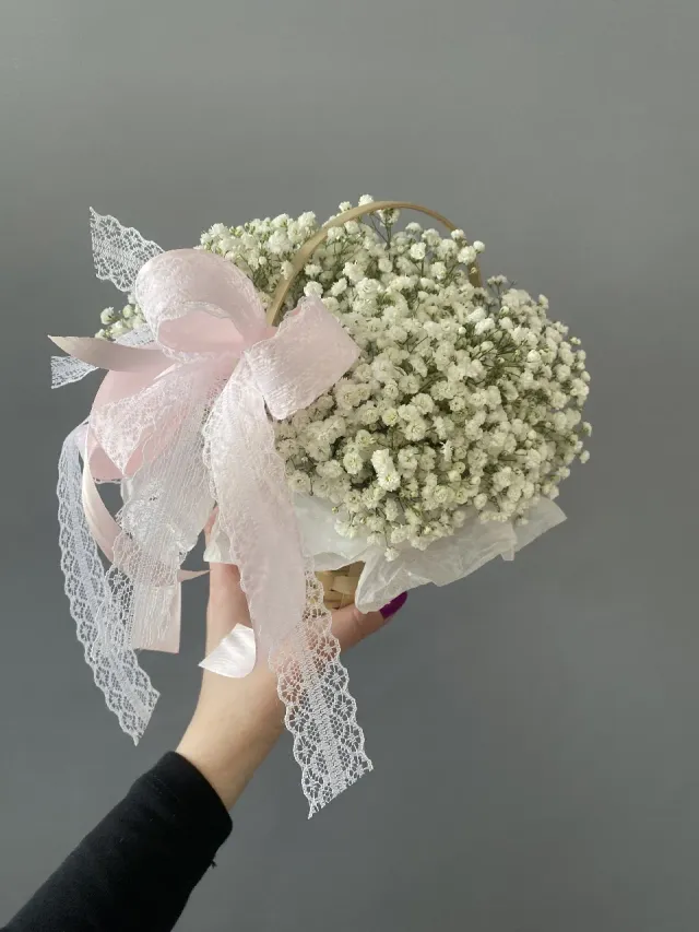 "«полянка нежности» 🌸 композиция в корзинке " – Фото 3