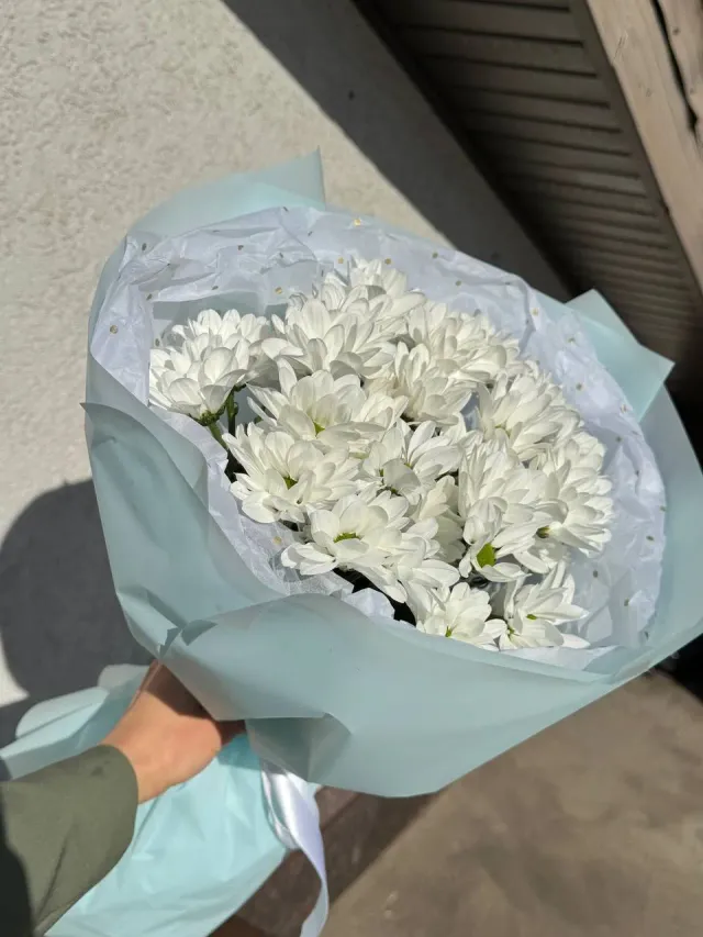 "Букет белых хризантем" – Фото 8