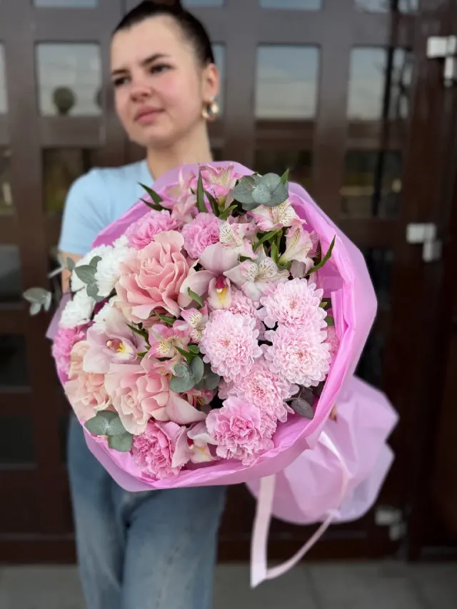 "Букет «розовый вальс»" – Фото 3