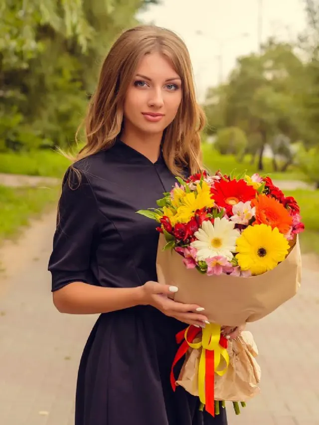 "Букет из альстромерий и гербер - делюкс" – Фото 2